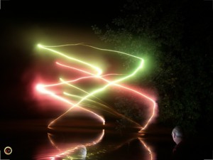 Lichterfahrt Kln 13.10.2007 Feuerwerk